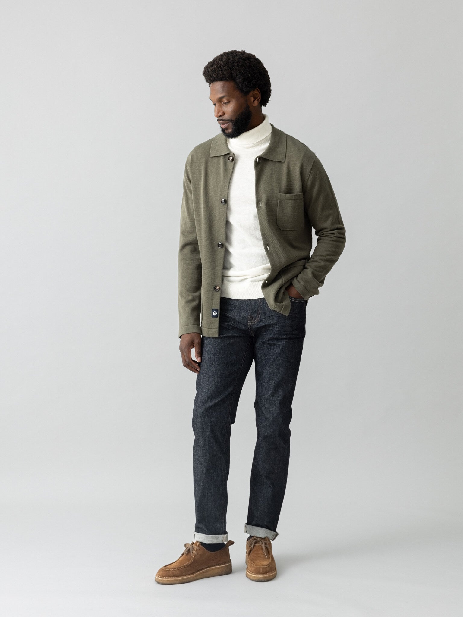Modelshot / Dark Blue Denim / Detail